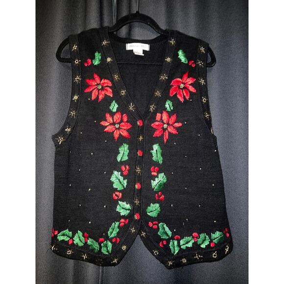 Ugly Christmas Sweater Xmas Vest Size Large - Picture 1 of 3